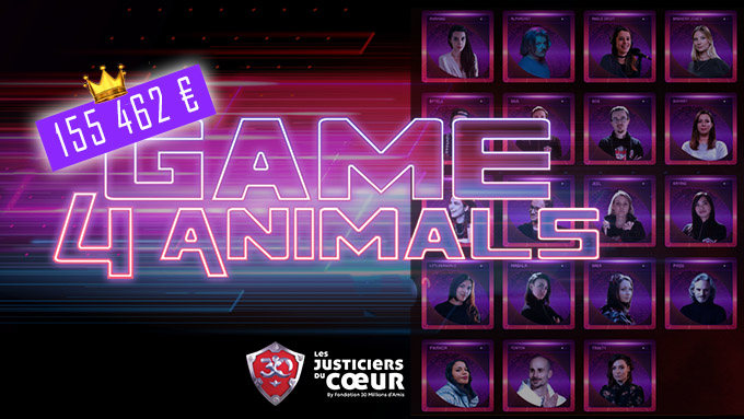 Game 4 Animals : 155 462 € récoltés par les streamers