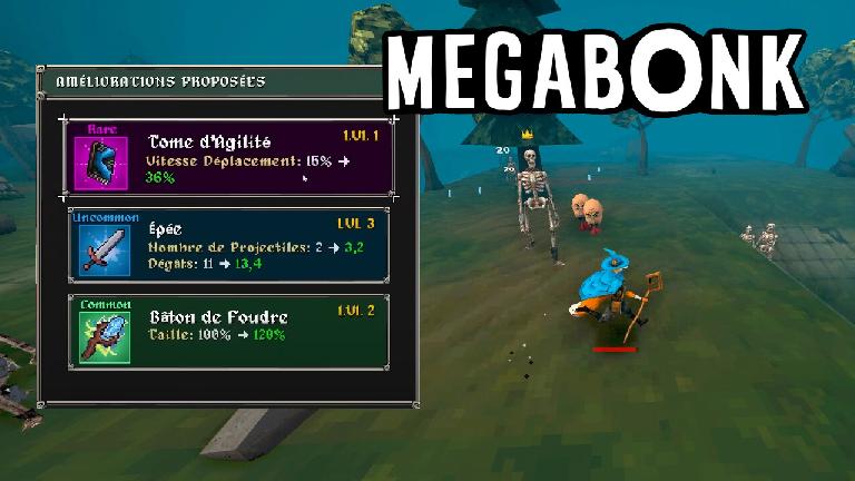 Megabonk : Guide complet pour débloquer les 29 armes du roguelike