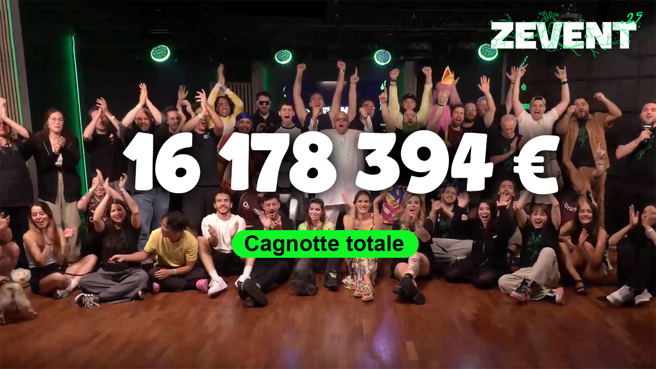 Top 30 des streamers qui ont levé le plus de dons au ZEVENT 2025