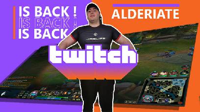 Le streamer Alderiate est enfin de retour sur Twitch 