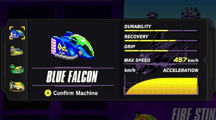 Blue Falcon dans F-Zero 99