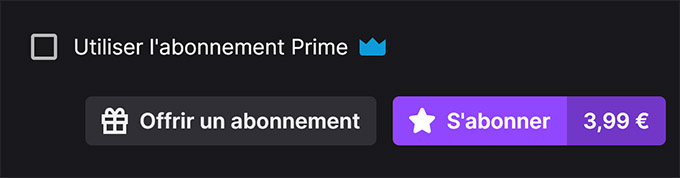 abonnements Twitch