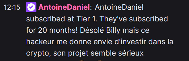 Antoine Daniel réagit au Hack de la chaîne Twitch de  Billy 