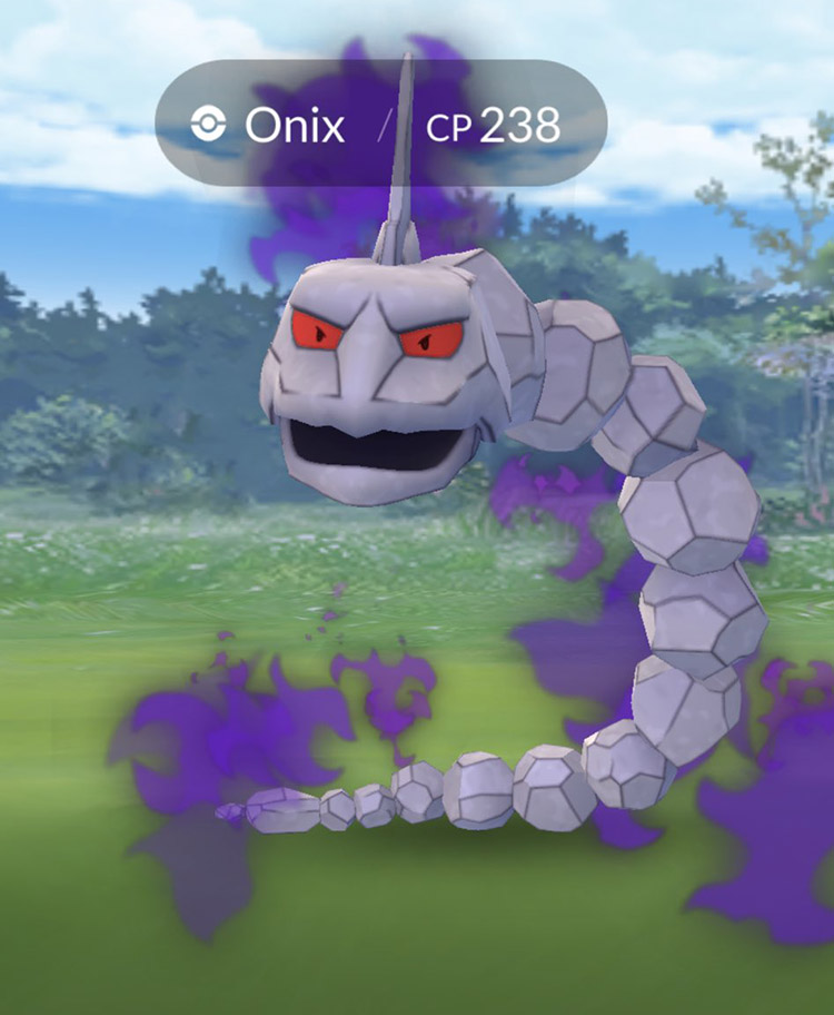 Onix Obscur Combat : Pokémon GO