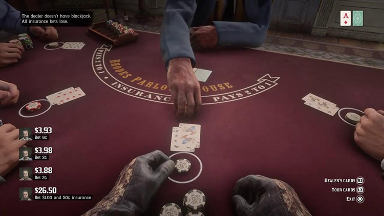 Gagner des main au Blackjack : RDR 2