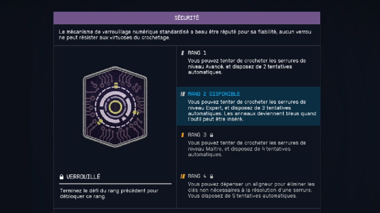 Compétence Sécurité Starfield