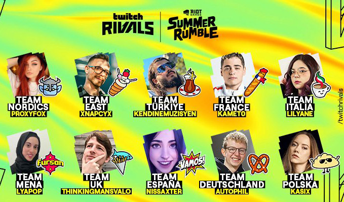 Les 10 équipers Rio Summer Rumble