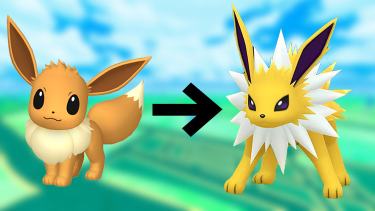 Évolution d'Évoli en Voltalti dans Pokémon GO