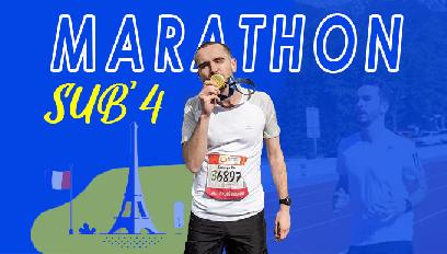 Sub 4 : Le plus grand défi de Domingo, le marathon de Paris en live