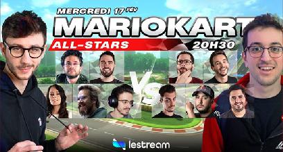 LeStream organise un tournoi Mario Kart All-Stars avec pleins de streamers