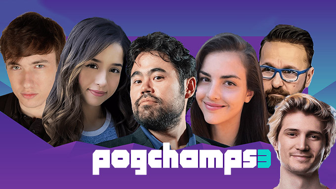 PogChamps 3 : Le Tournoi d'échecs avec xQc, Pokimane, Sardoche, MrBeast, Hikaru Nakamura